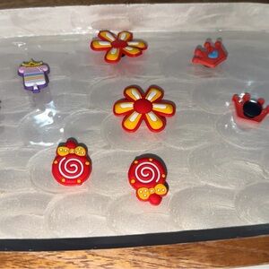 Colorful croc charms